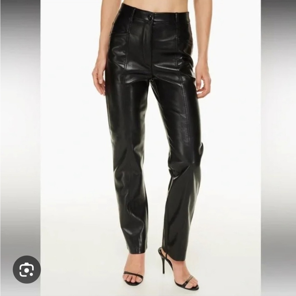 Wilsons The Leather experts high rise Black Straight Leg Pants